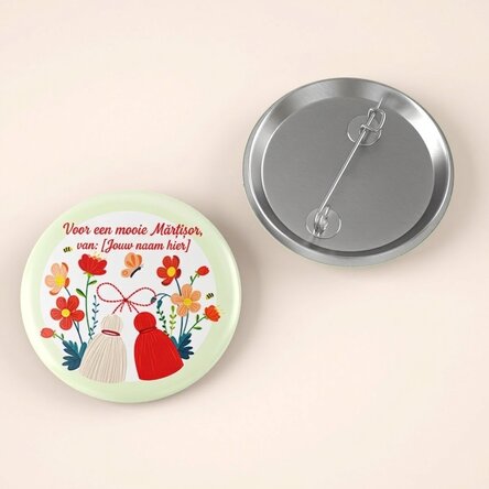 Gepersonaliseerde button met naam