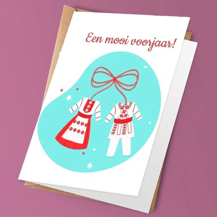 Gepersonaliseerde wenskaart met boodschap - Een mooie lente!