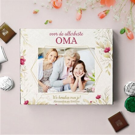 Gepersonaliseerde bonbonnière met foto en boodschap - De beste