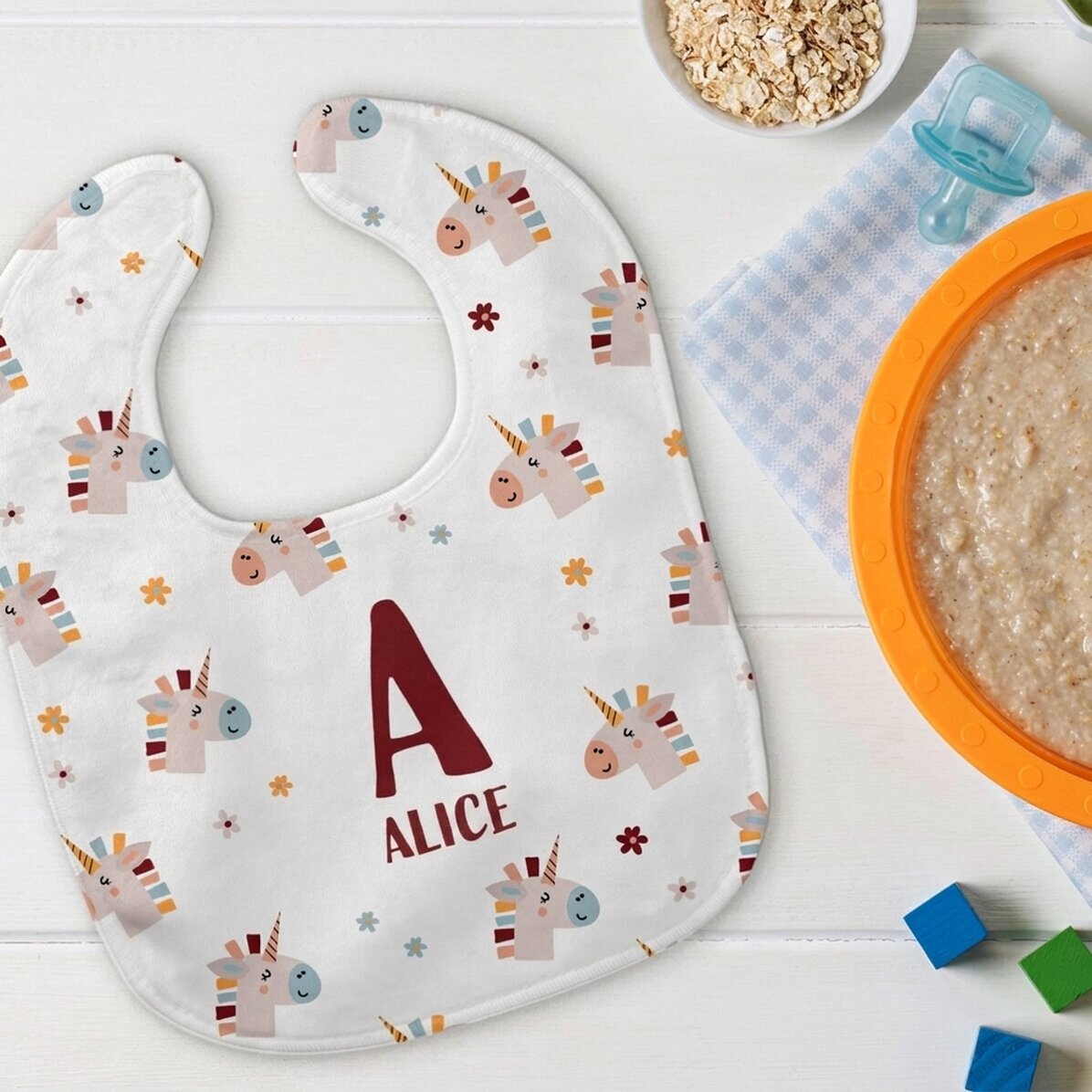 Gepersonaliseerd slabbetje voor baby