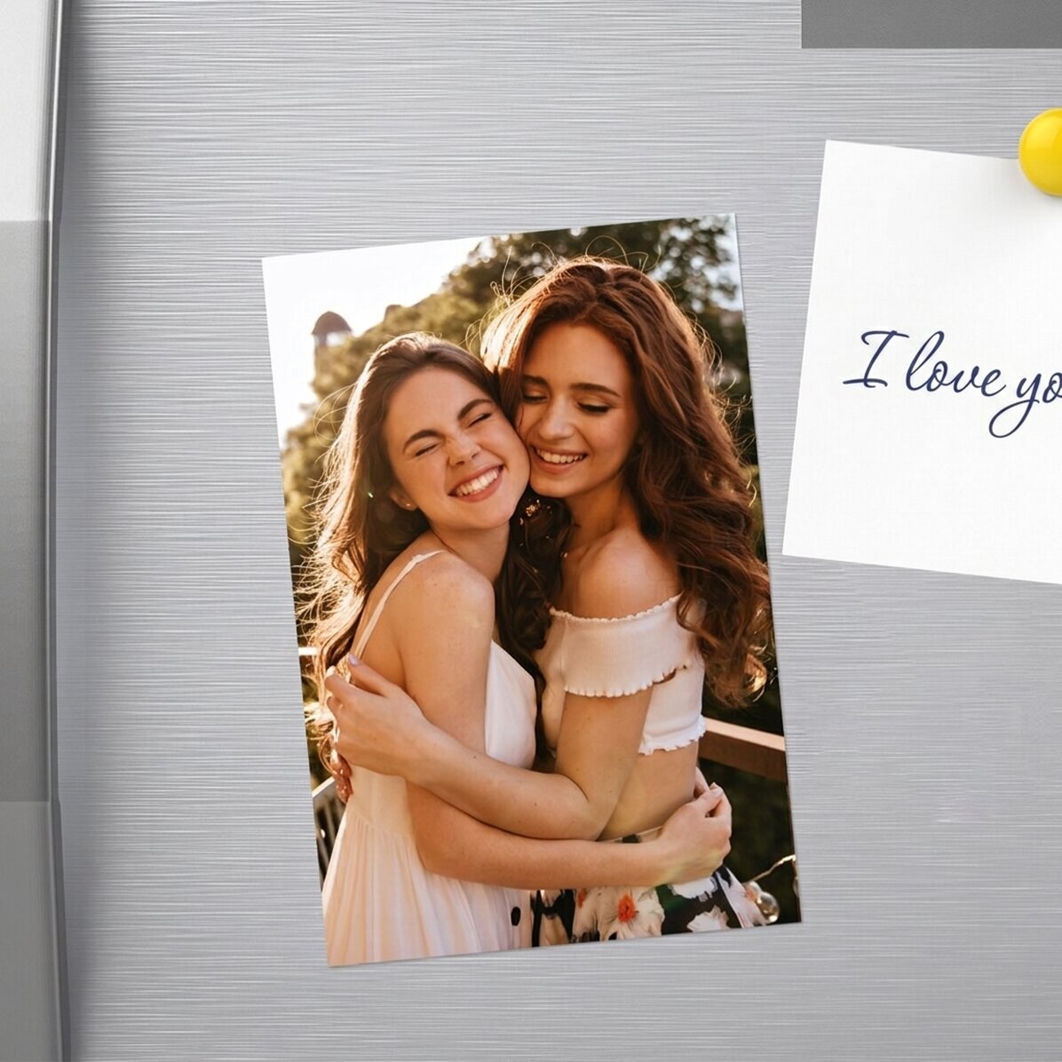Magnet van 10 x 15 cm, gepersonaliseerd met een foto