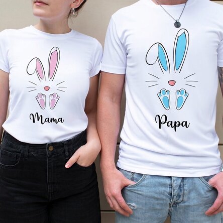 Sportshirt met naam erop - Konijntje