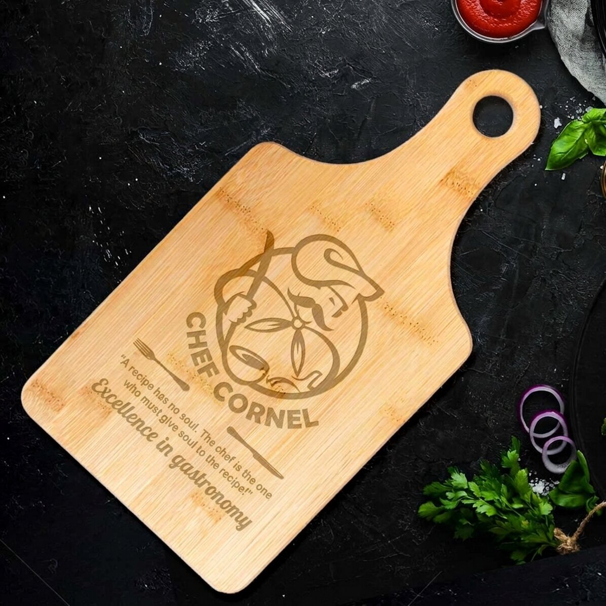 Op maat gemaakte bamboehakblok - Uitmuntendheid in de gastronomie