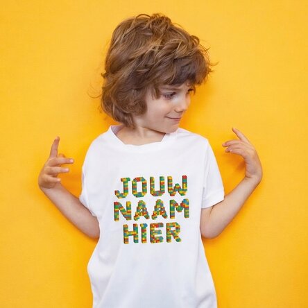 Sportshirt voor kinderen, gepersonaliseerd met naam - Lego