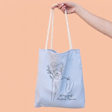 Gepersonaliseerde tas met tekst - Be yourself!