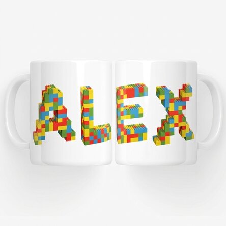 Mok met naam erop - Lego
