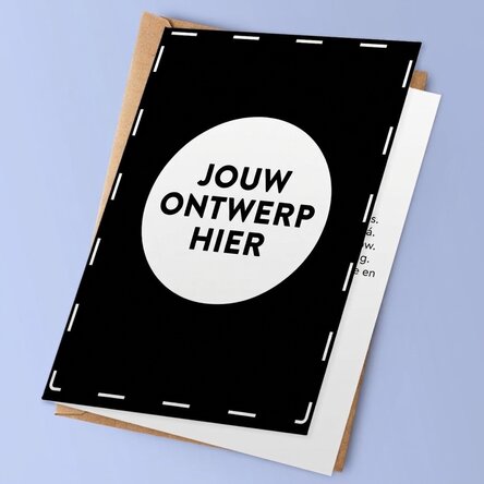 Gepersonaliseerde wenskaart met jouw eigen ontwerp