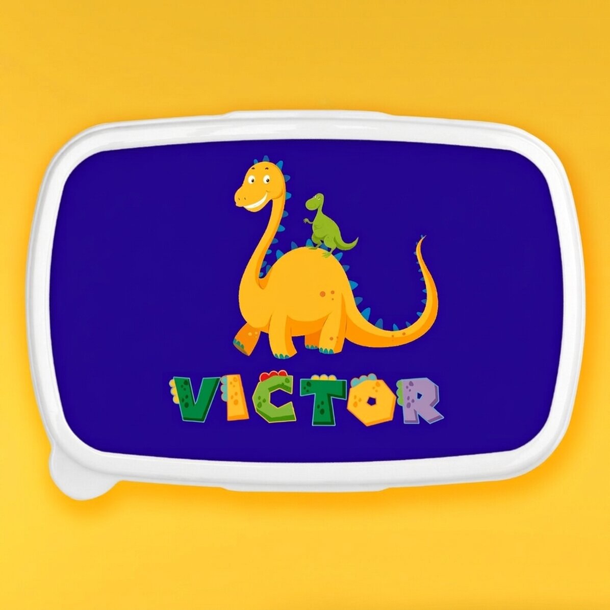 Lunchbox, op maat gemaakte lunchbox met naam - Dino