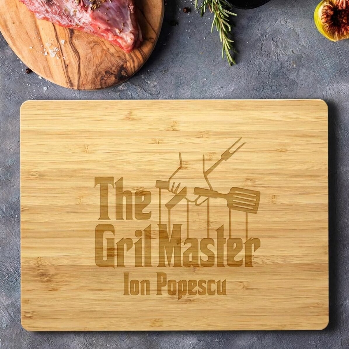 Gepersonaliseerde vleesmolen met tekst - The Grillfather
