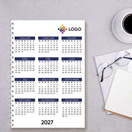 Gepersonaliseerde notitieboekjes met logo - Kalender