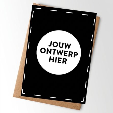 Gepersonaliseerde kaart met jouw ontwerp