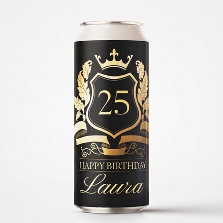 Personalised beer can with text - Royalty