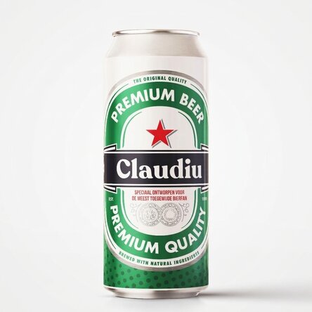 Bier in een blikje met gepersonaliseerde tekst - De meest toegewijde bierliefhebber