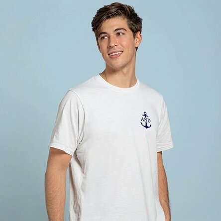T-shirt met initialen op maat - Anker / Zeeman