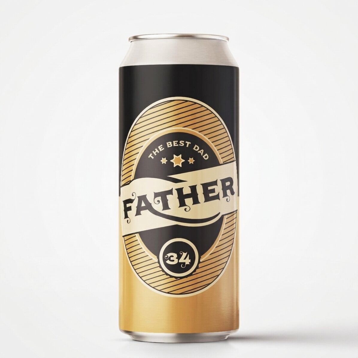 Bier in een blikje met gepersonaliseerde tekst - Van harte gefeliciteerd!