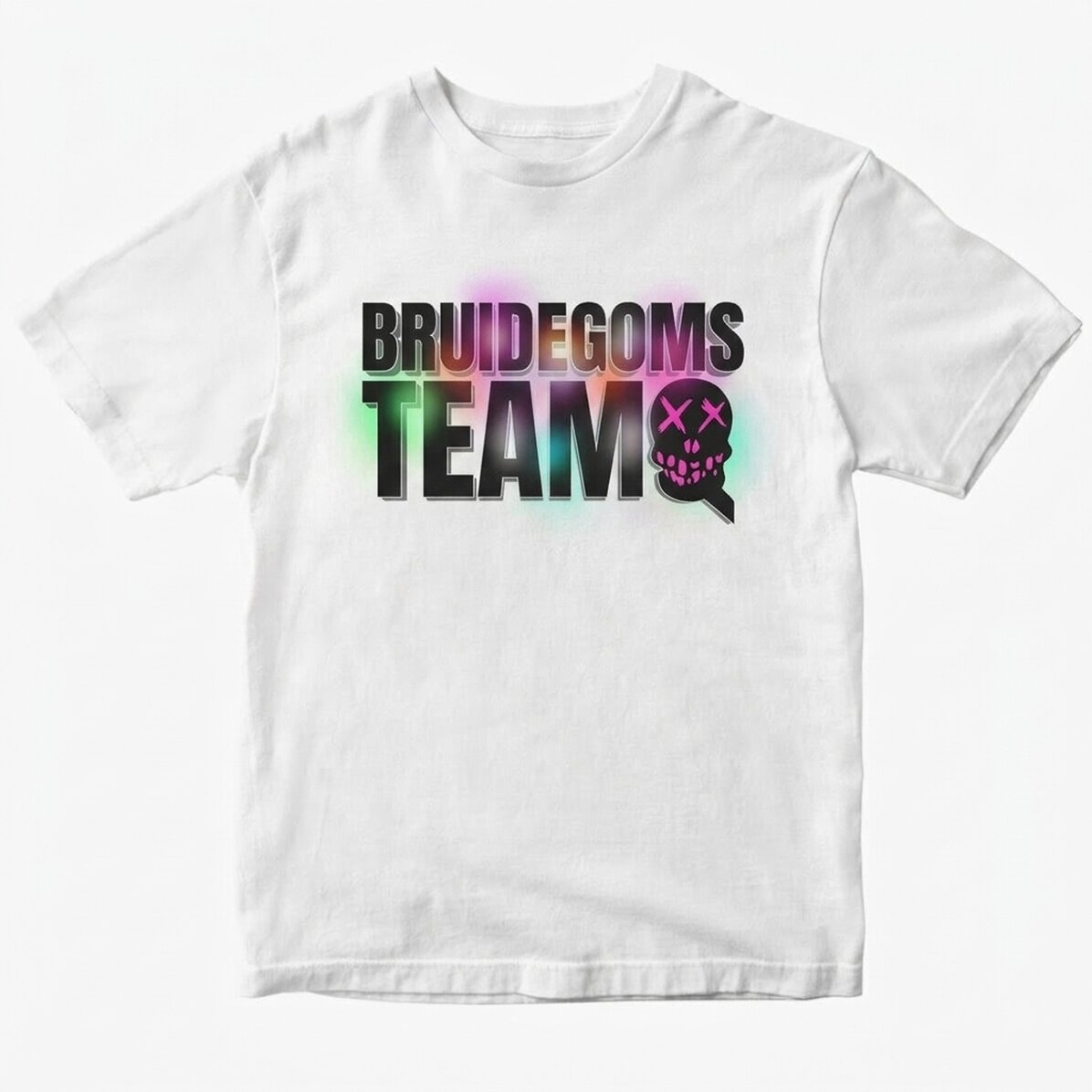 Gepersonaliseerd katoenen T-shirt met tekst - Groom