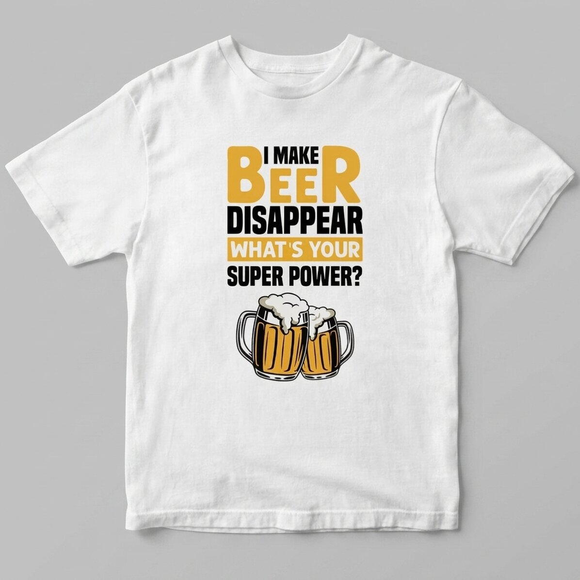 Katoenen T-shirt met gepersonaliseerde tekst - Beer