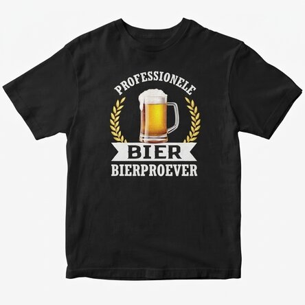 Katoenen T-shirt met gepersonaliseerde tekst - Bierproever