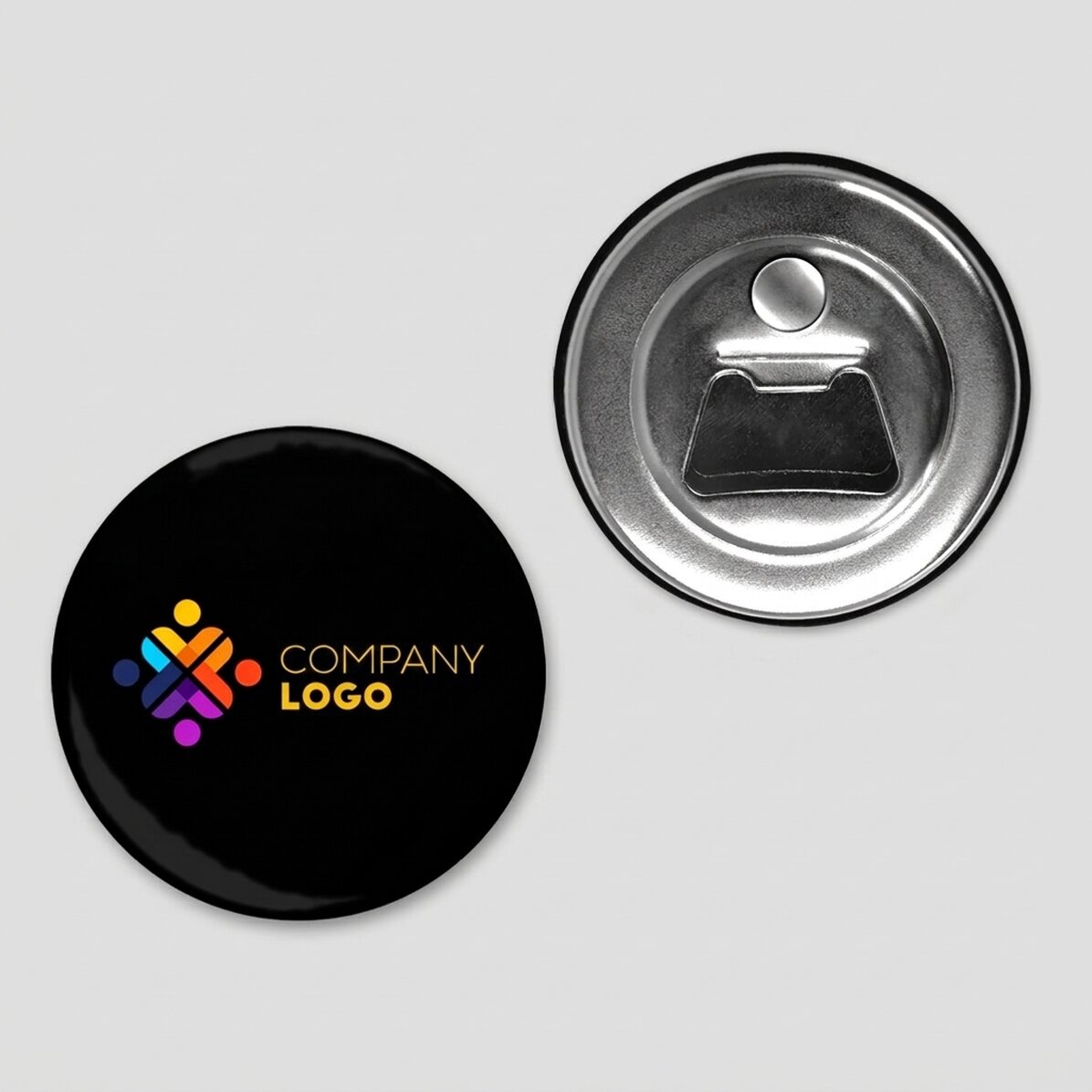 Flesopener met magneet, gepersonaliseerd met logo