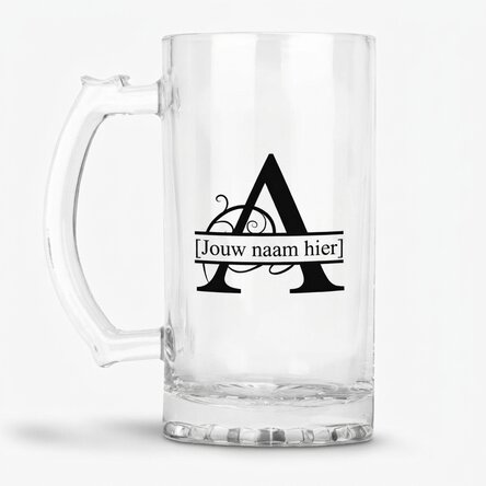 Bierpul met gepersonaliseerd monogram