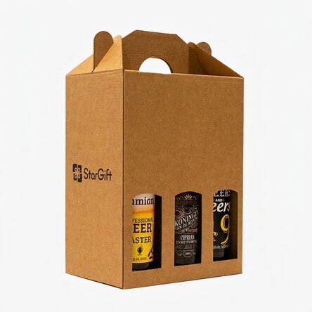 Krat / set / geschenkdoos voor 6 flessen bier