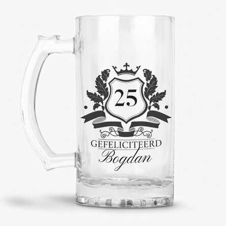 Gepersonaliseerde bierpul met tekst - Royalty