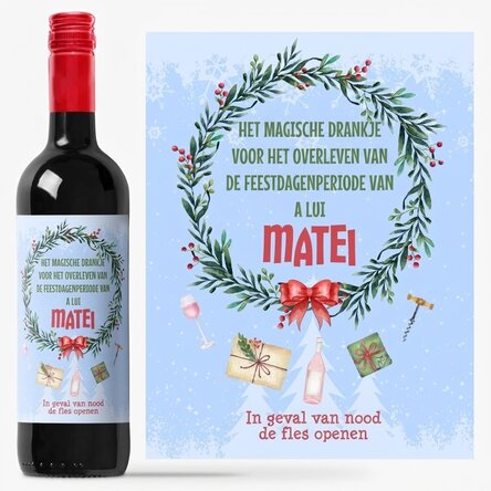 Wijn met een persoonlijk bericht – De magische drank voor de feestdagen