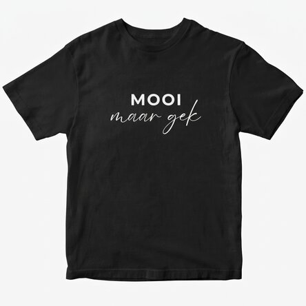 Gepersonaliseerd katoenen T-shirt met grappige tekst