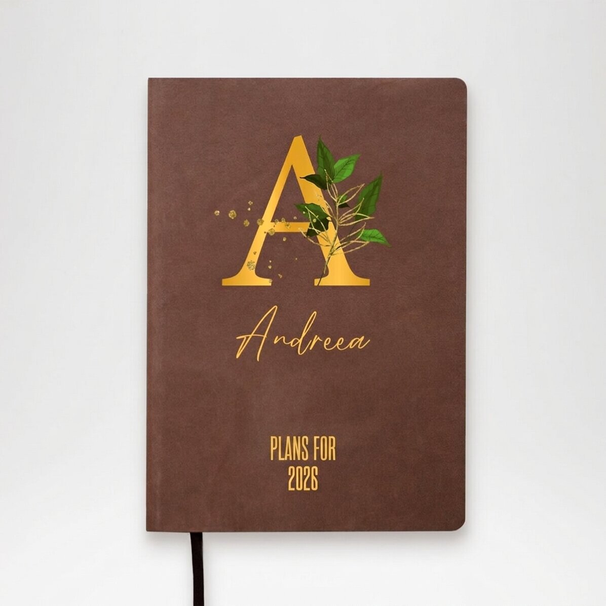 Gepersonaliseerde agenda met tekst - Plannen voor het nieuwe jaar