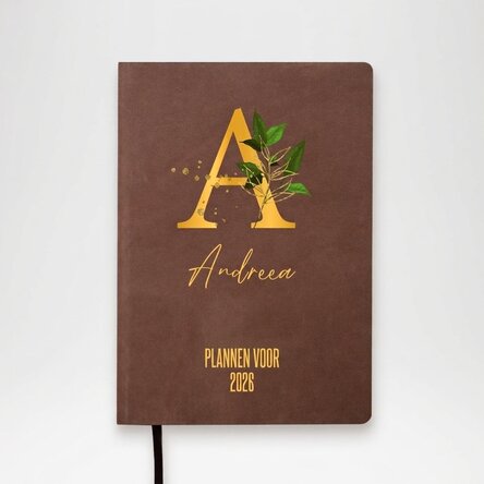 Gepersonaliseerde agenda met tekst - Plannen voor het nieuwe jaar