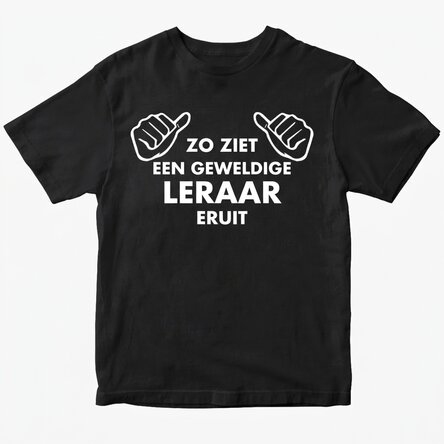 Katoenen T-shirt met gepersonaliseerde tekst - Zo ziet het eruit...