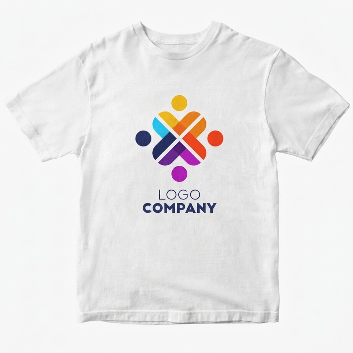 Op maat gemaakt katoenen T-shirt met logo