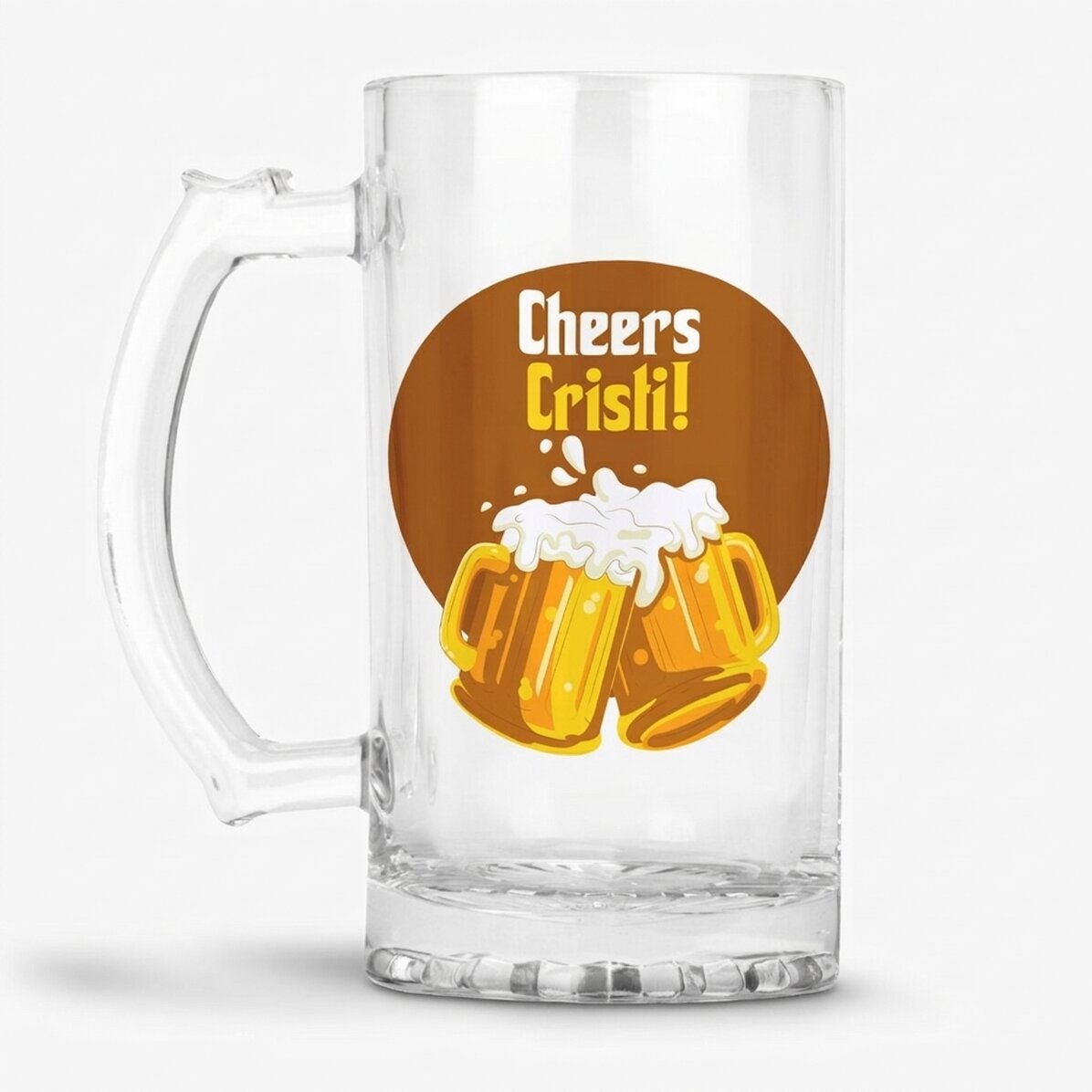 Gepersonaliseerde bierpul met tekst - Proost!