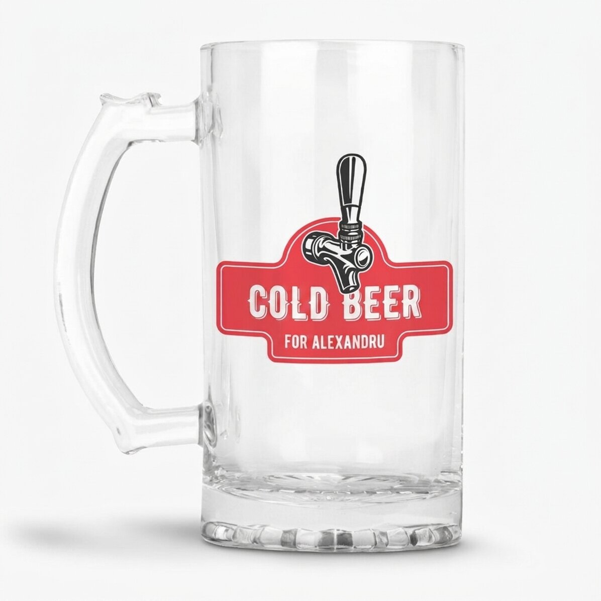 Gepersonaliseerde bierpul met tekst - Blond bier