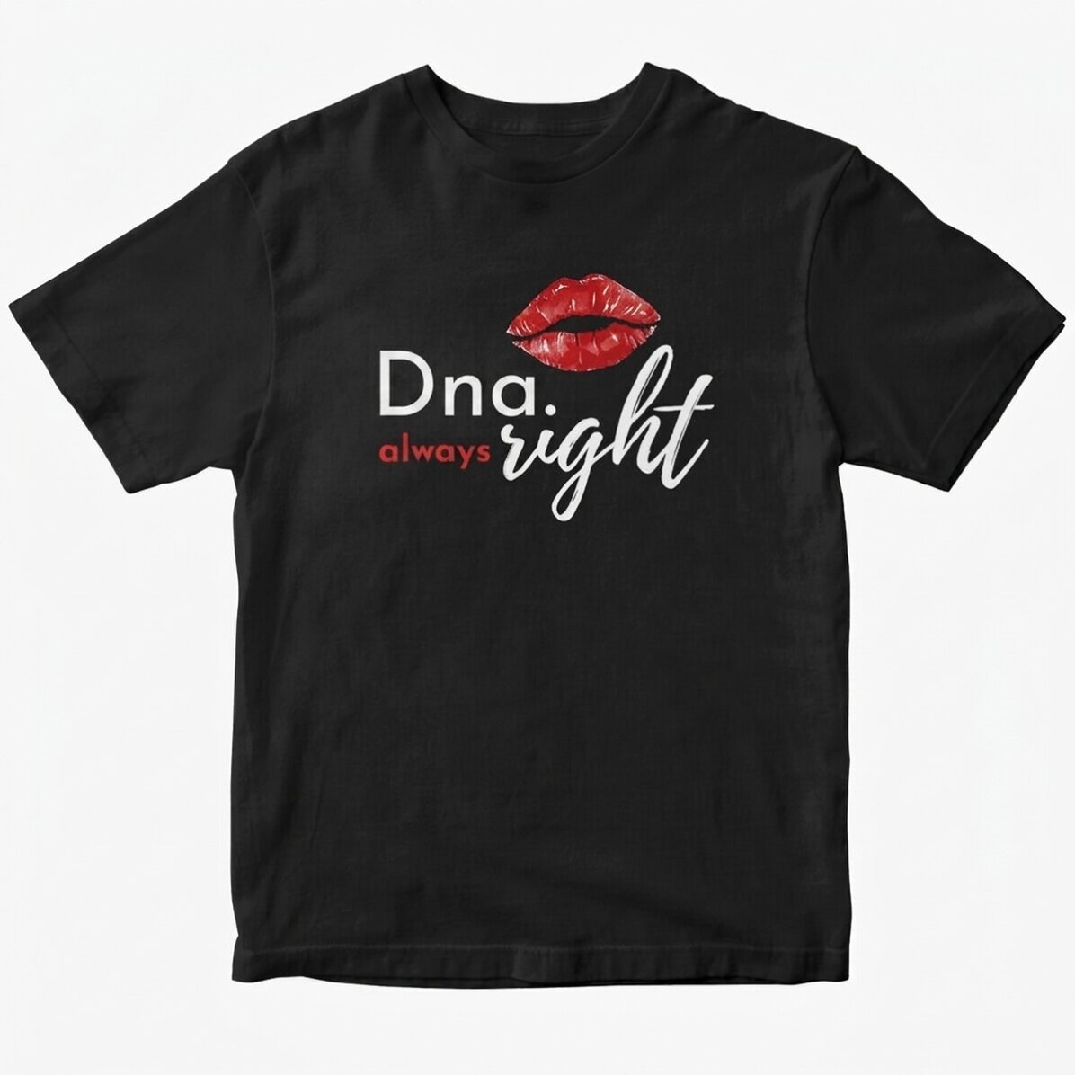 Katoenen T-shirt met gepersonaliseerde tekst - Mrs. Always Right