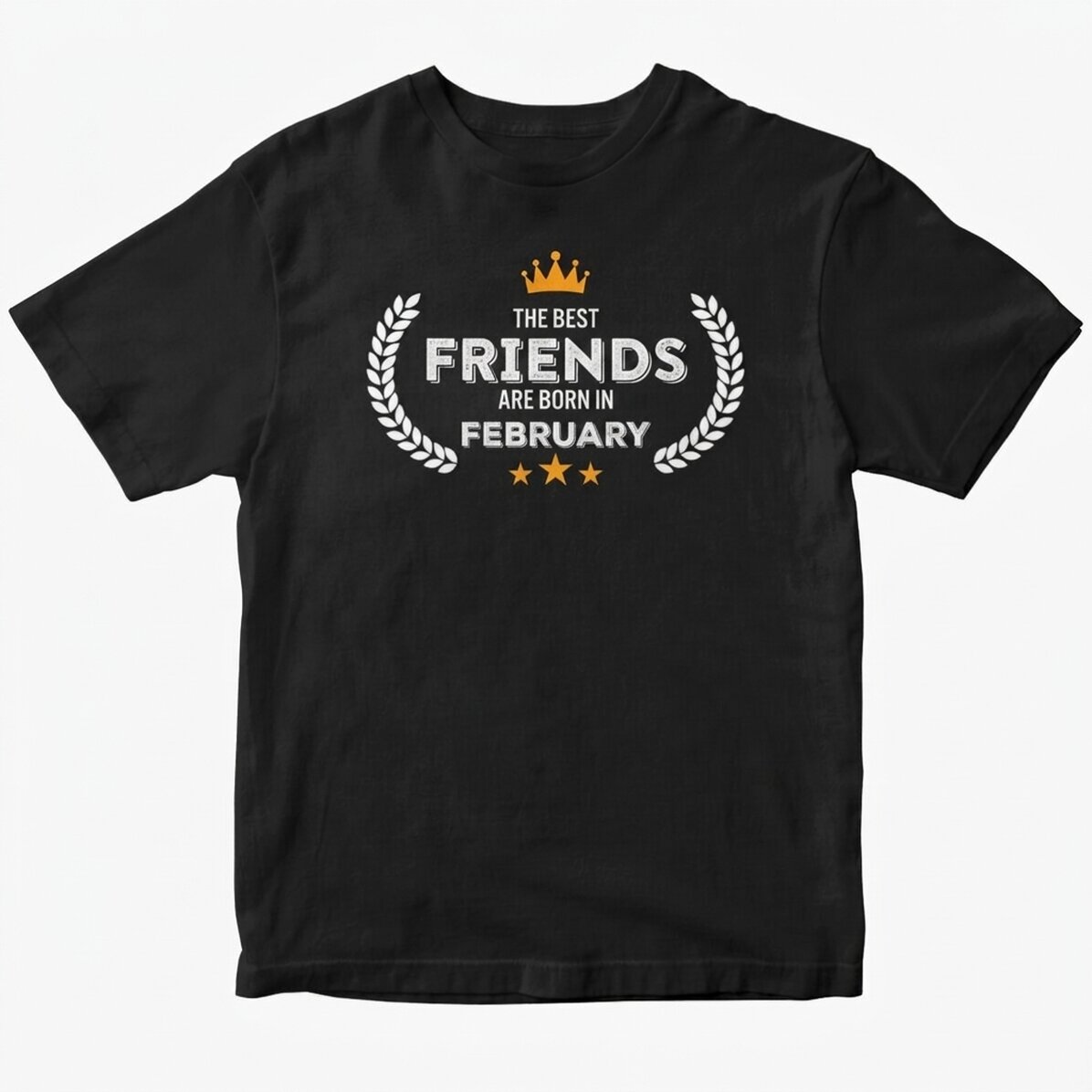 Katoenen T-shirt met gepersonaliseerde tekst - Geboren in...
