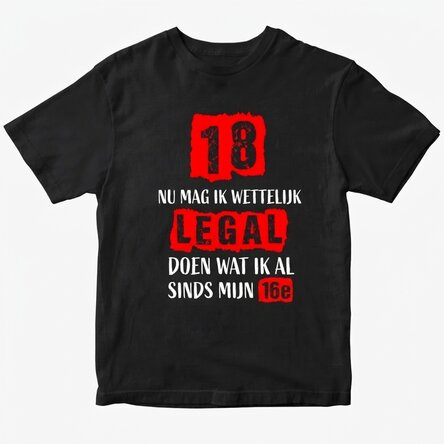 Katoenen T-shirt met gepersonaliseerde tekst - Majorat