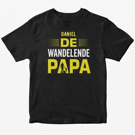 Katoenen T-shirt met gepersonaliseerde tekst - The Walking Dad