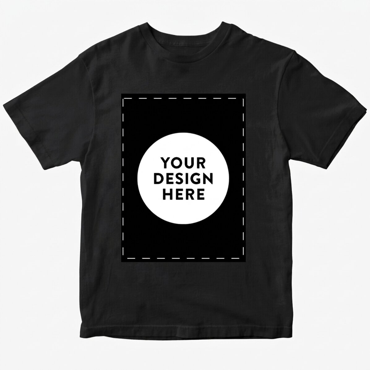 Katoenen T-shirt, gepersonaliseerd met jouw portretafbeelding