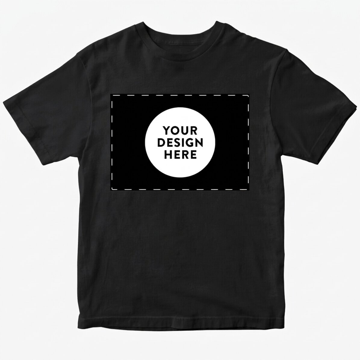 Katoenen T-shirt, gepersonaliseerd met jouw landschapsafbeelding