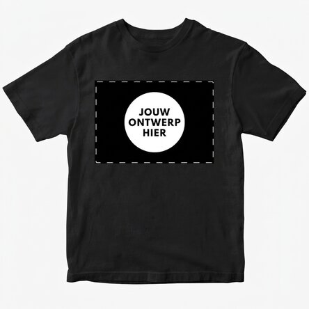 Katoenen T-shirt, gepersonaliseerd met jouw landschapsafbeelding