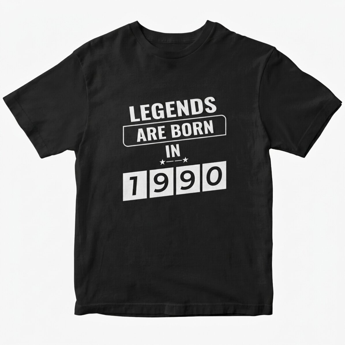 Katoenen T-shirt met gepersonaliseerde tekst - Legends are born in