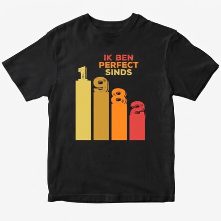 Katoenen T-shirt met gepersonaliseerde tekst - Perfect since
