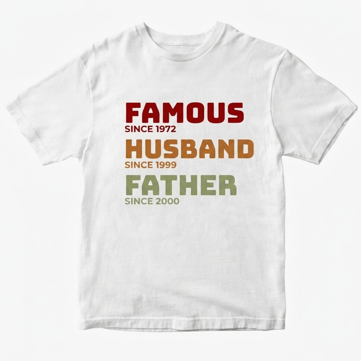 Katoenen T-shirt met gepersonaliseerde tekst - Het verhaal van mijn vader