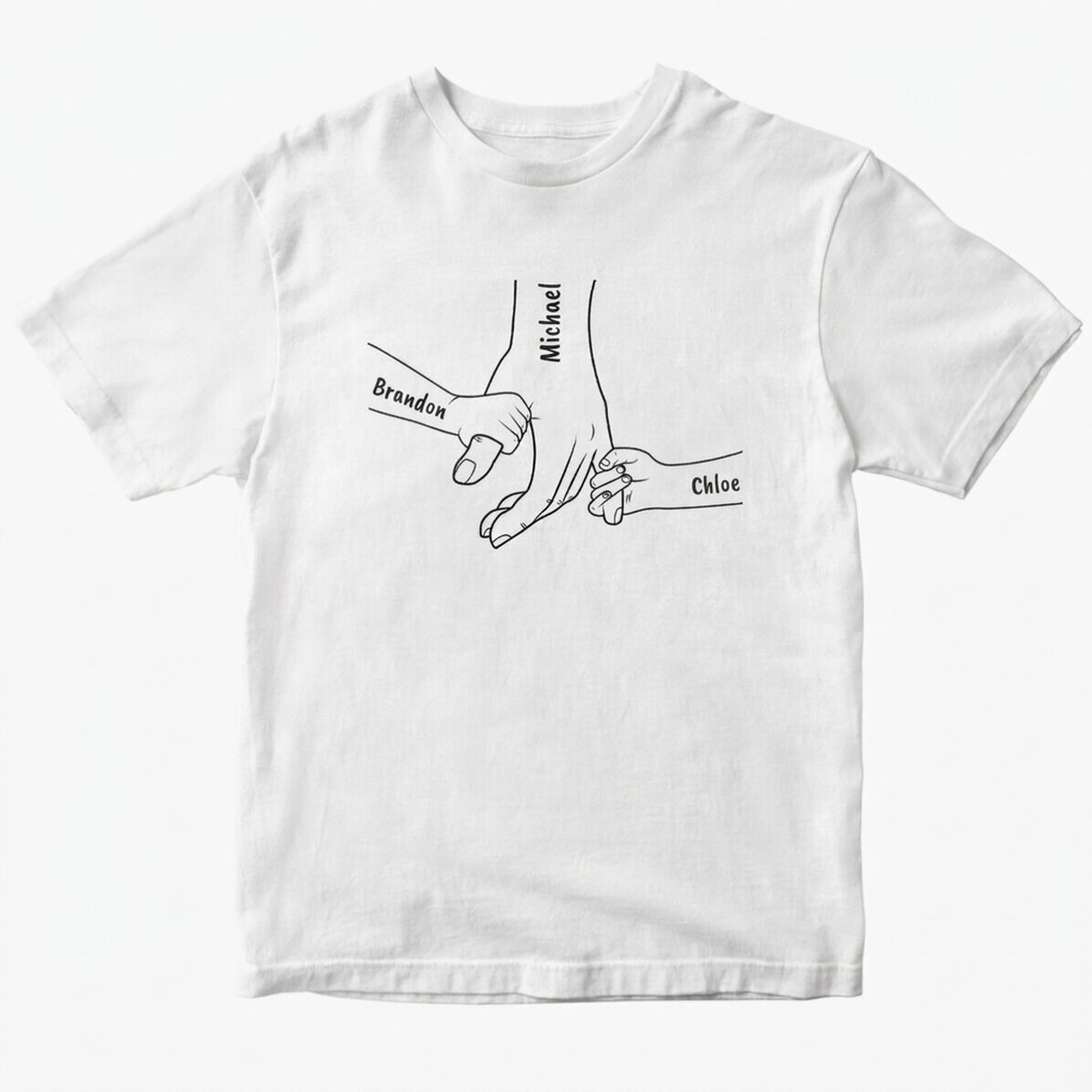 Katoenen T-shirt met gepersonaliseerde tekst - Altijd dichtbij