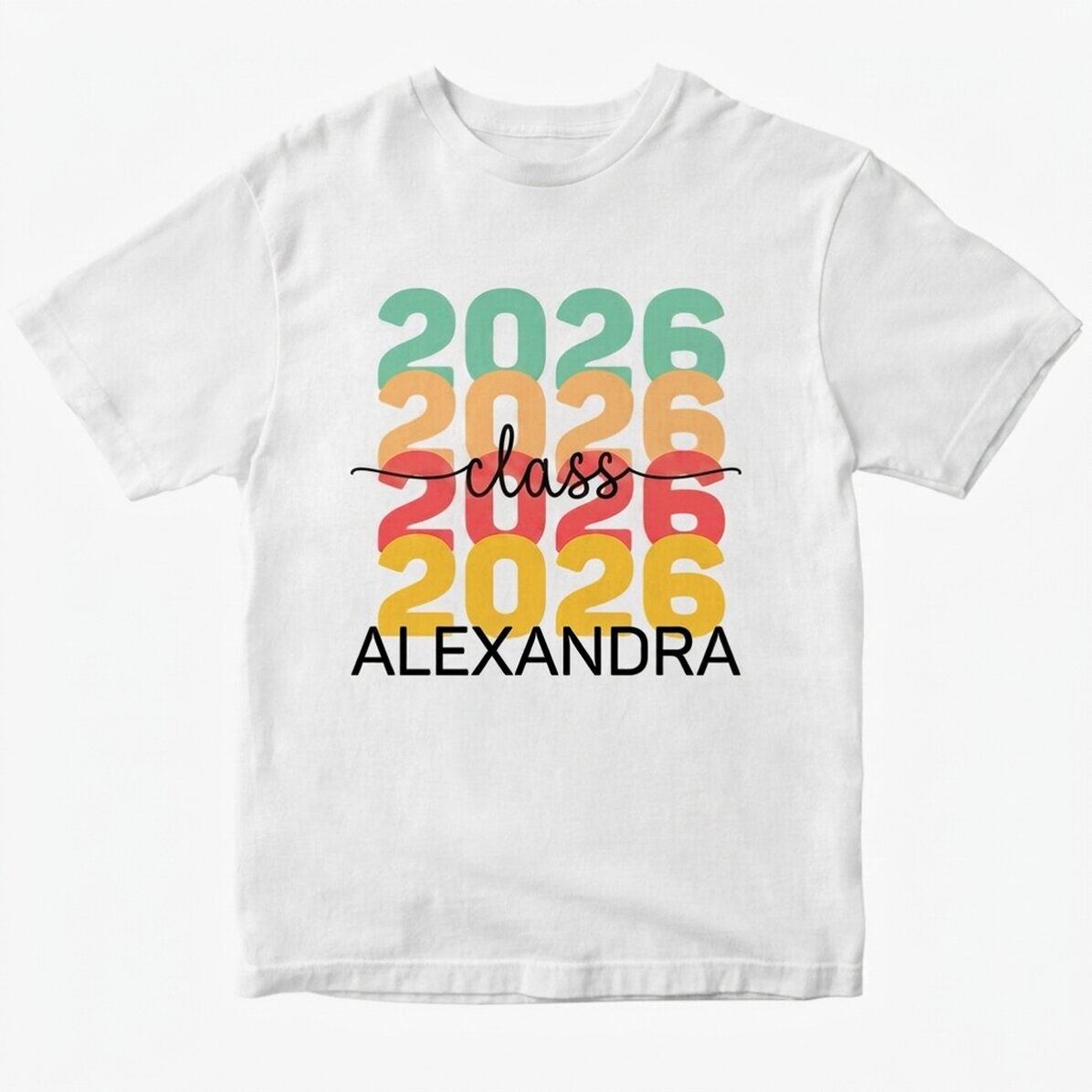 Katoenen T-shirt met gepersonaliseerde tekst - Aanbieding