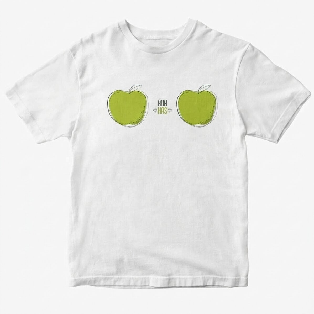 Katoenen T-shirt met gepersonaliseerde tekst - MERE