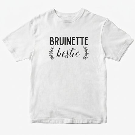 Katoenen T-shirt met gepersonaliseerde tekst - Besties