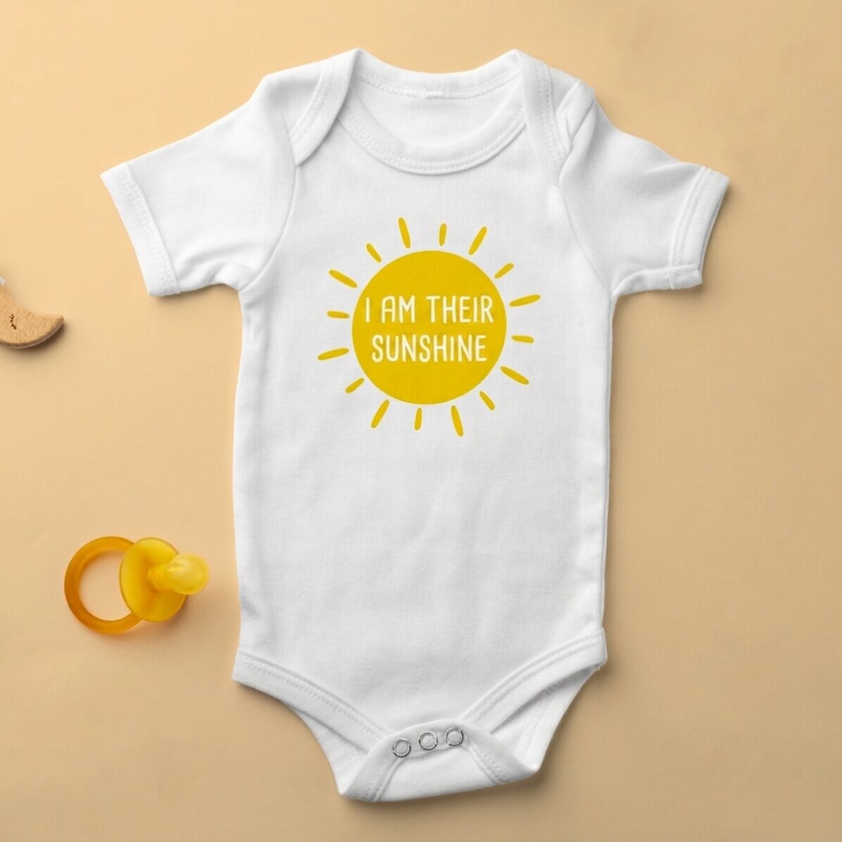 Gepersonaliseerd rompertje voor kinderen met tekst - Zonnestraal