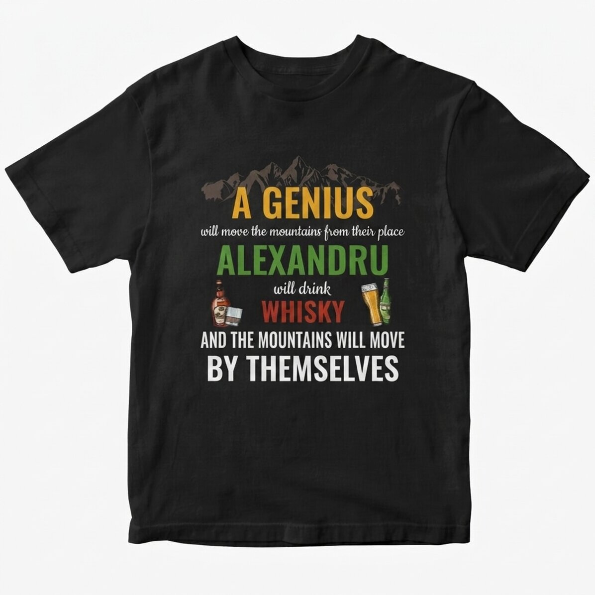 Katoenen T-shirt met gepersonaliseerde tekst - Mut muntii